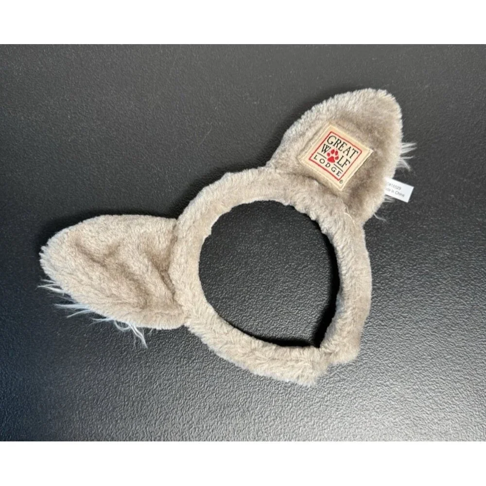 Great‎ Wolf Lodge Plush Fuzzy Ears Headband Kids Costume Accessory